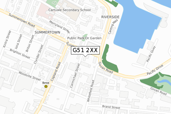 G51 2XX map - large scale - OS Open Zoomstack (Ordnance Survey)