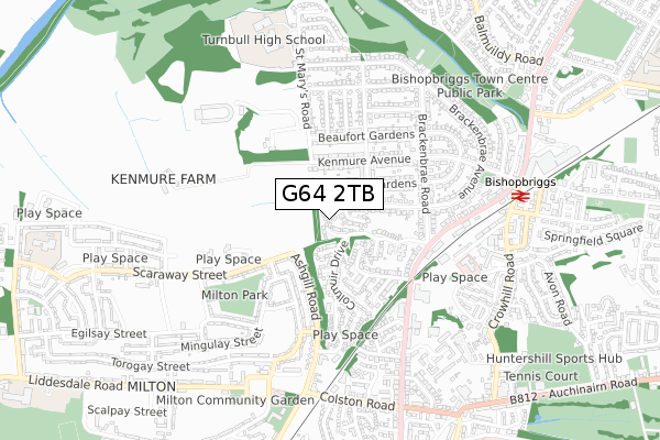 G64 2TB map - small scale - OS Open Zoomstack (Ordnance Survey)