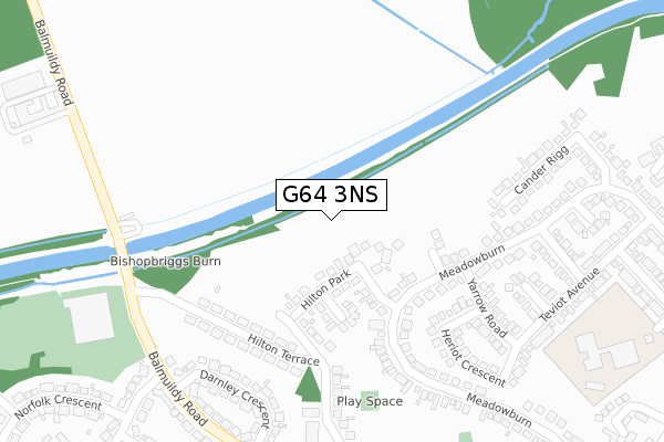 G64 3NS map - large scale - OS Open Zoomstack (Ordnance Survey)