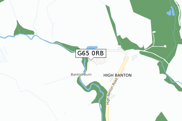 G65 0RB map - large scale - OS Open Zoomstack (Ordnance Survey)