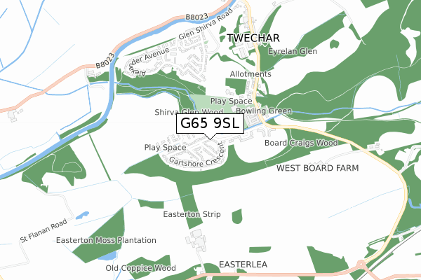 G65 9SL map - small scale - OS Open Zoomstack (Ordnance Survey)