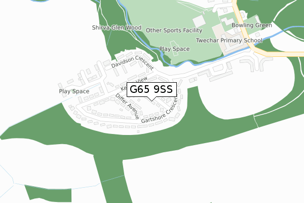 G65 9SS map - large scale - OS Open Zoomstack (Ordnance Survey)