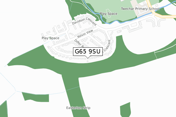 G65 9SU map - large scale - OS Open Zoomstack (Ordnance Survey)