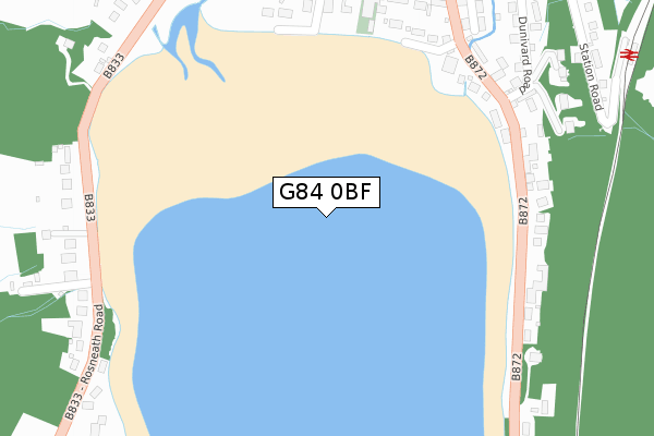 G84 0BF map - large scale - OS Open Zoomstack (Ordnance Survey)