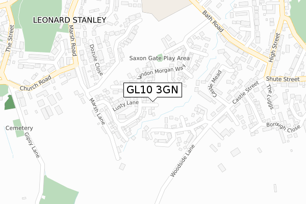 GL10 3GN map - large scale - OS Open Zoomstack (Ordnance Survey)