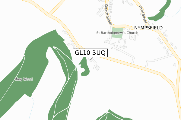 GL10 3UQ map - large scale - OS Open Zoomstack (Ordnance Survey)