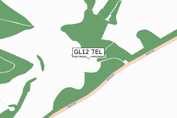 GL12 7EL map - large scale - OS Open Zoomstack (Ordnance Survey)