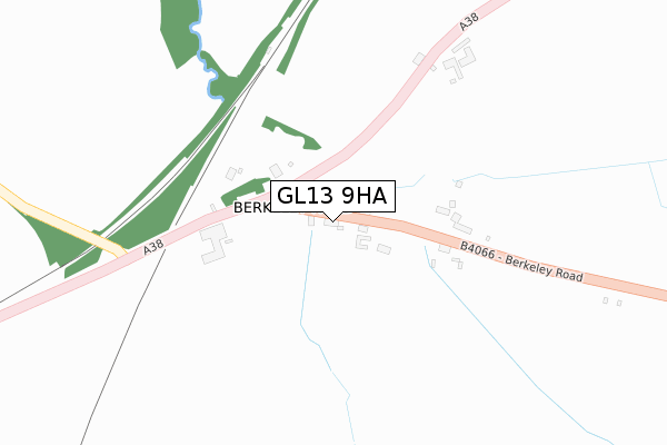 GL13 9HA map - large scale - OS Open Zoomstack (Ordnance Survey)