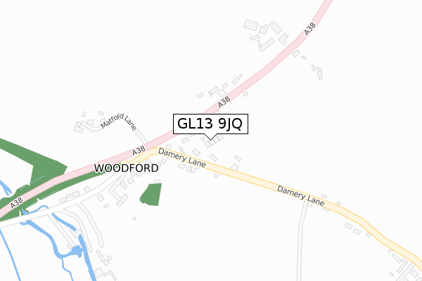 GL13 9JQ map - large scale - OS Open Zoomstack (Ordnance Survey)