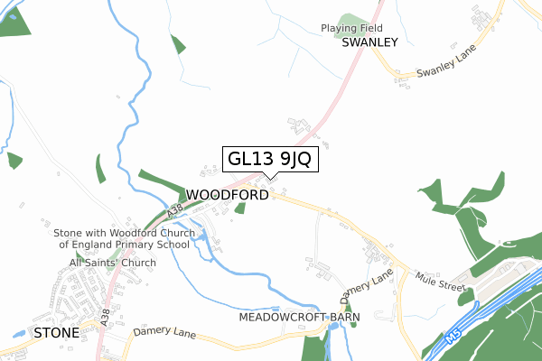 GL13 9JQ map - small scale - OS Open Zoomstack (Ordnance Survey)