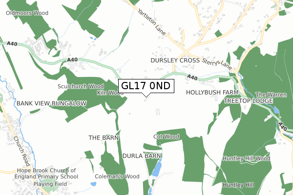 GL17 0ND map - small scale - OS Open Zoomstack (Ordnance Survey)