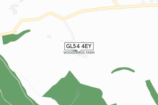 GL54 4EY map - large scale - OS Open Zoomstack (Ordnance Survey)