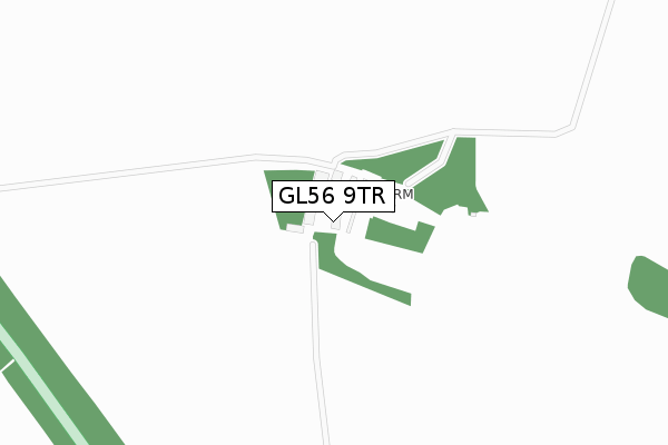 GL56 9TR map - large scale - OS Open Zoomstack (Ordnance Survey)