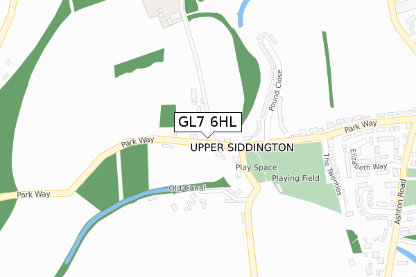 GL7 6HL map - large scale - OS Open Zoomstack (Ordnance Survey)