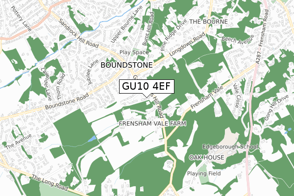 GU10 4EF map - small scale - OS Open Zoomstack (Ordnance Survey)