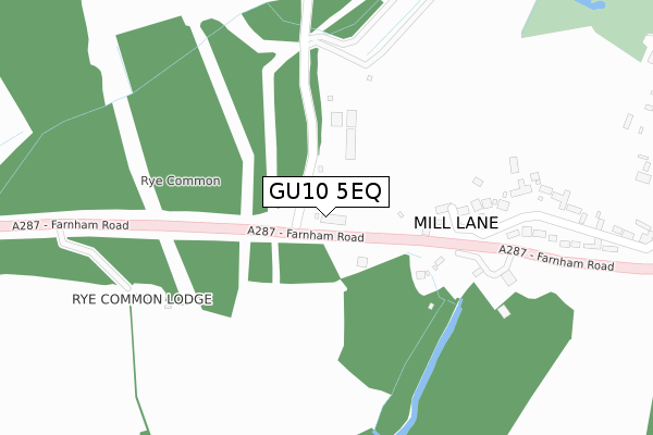 GU10 5EQ map - large scale - OS Open Zoomstack (Ordnance Survey)