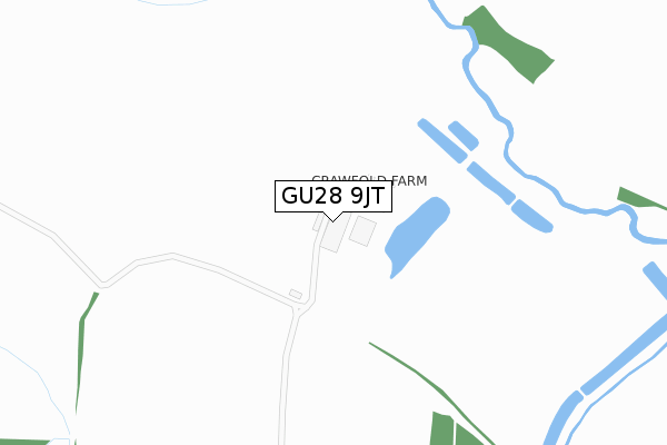 GU28 9JT map - large scale - OS Open Zoomstack (Ordnance Survey)