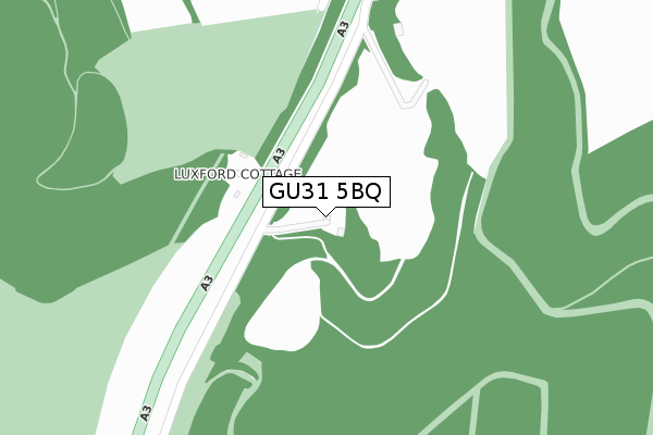 GU31 5BQ map - large scale - OS Open Zoomstack (Ordnance Survey)