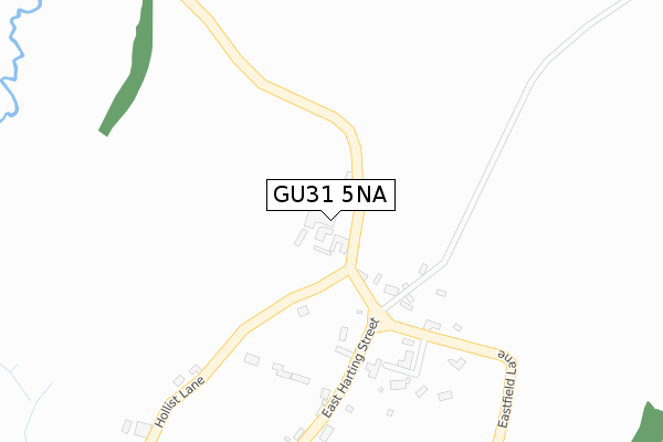 GU31 5NA map - large scale - OS Open Zoomstack (Ordnance Survey)