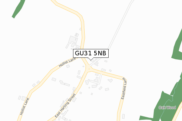 GU31 5NB map - large scale - OS Open Zoomstack (Ordnance Survey)