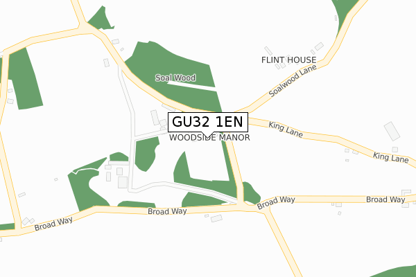 GU32 1EN map - large scale - OS Open Zoomstack (Ordnance Survey)