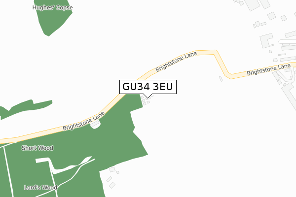 GU34 3EU map - large scale - OS Open Zoomstack (Ordnance Survey)