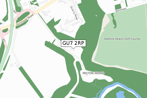 GU7 2RP map - large scale - OS Open Zoomstack (Ordnance Survey)