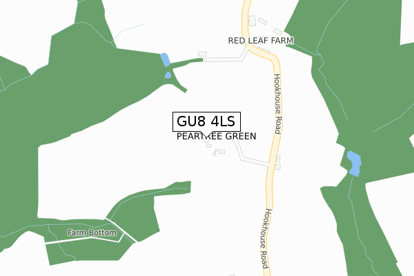 GU8 4LS map - large scale - OS Open Zoomstack (Ordnance Survey)