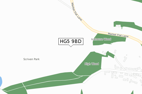 HG5 9BD map - large scale - OS Open Zoomstack (Ordnance Survey)