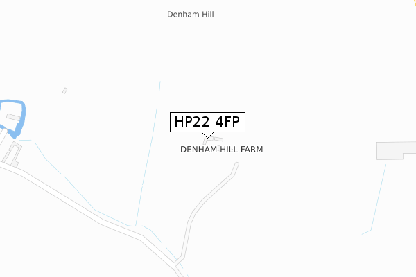 HP22 4FP map - large scale - OS Open Zoomstack (Ordnance Survey)