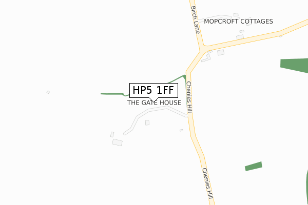 HP5 1FF map - large scale - OS Open Zoomstack (Ordnance Survey)