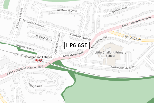 HP6 6SE map - large scale - OS Open Zoomstack (Ordnance Survey)