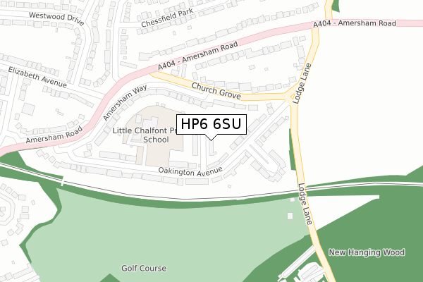 HP6 6SU map - large scale - OS Open Zoomstack (Ordnance Survey)