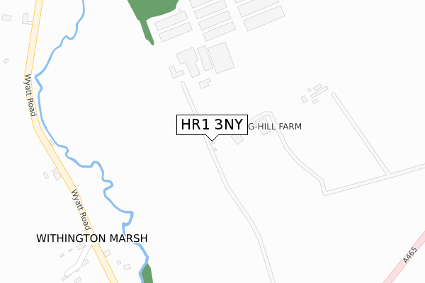 HR1 3NY map - large scale - OS Open Zoomstack (Ordnance Survey)