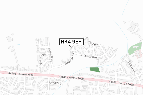 HR4 9EH map - large scale - OS Open Zoomstack (Ordnance Survey)