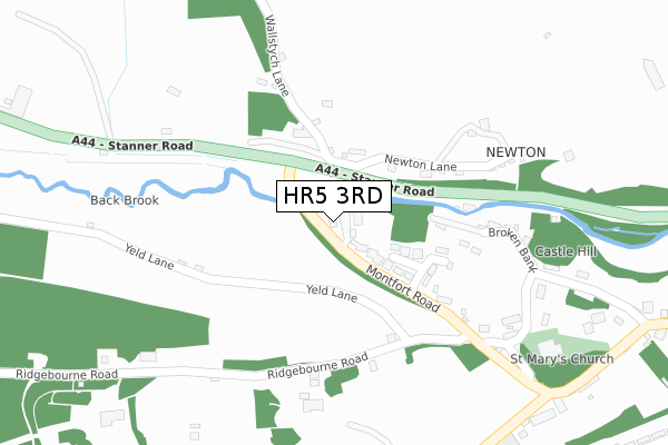 HR5 3RD map - large scale - OS Open Zoomstack (Ordnance Survey)