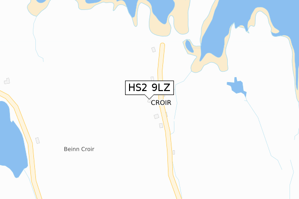 HS2 9LZ map - large scale - OS Open Zoomstack (Ordnance Survey)