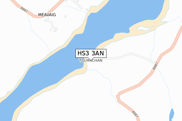 HS3 3AN map - large scale - OS Open Zoomstack (Ordnance Survey)