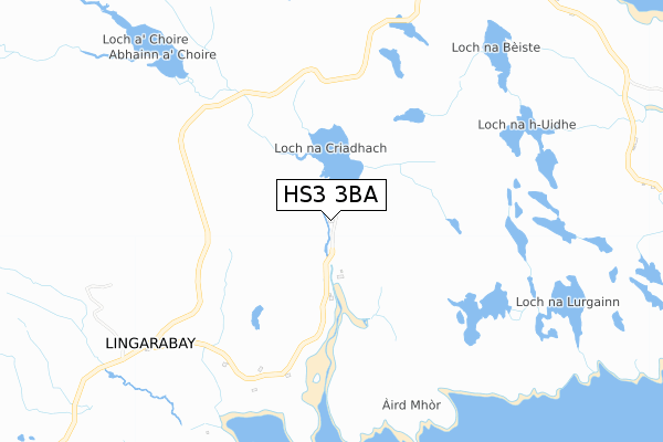 HS3 3BA map - small scale - OS Open Zoomstack (Ordnance Survey)