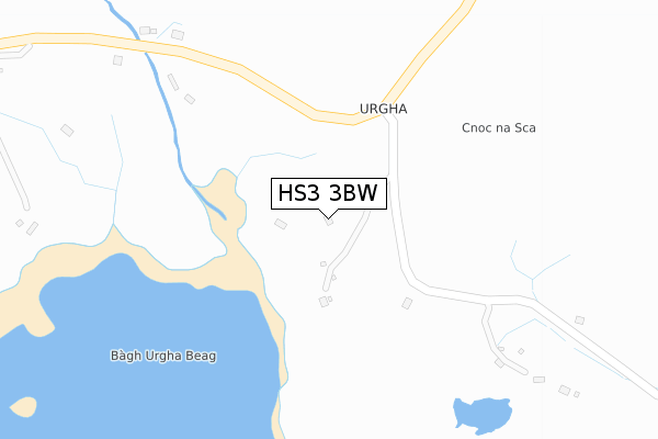 HS3 3BW map - large scale - OS Open Zoomstack (Ordnance Survey)