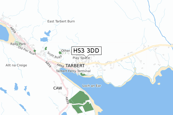 HS3 3DD map - small scale - OS Open Zoomstack (Ordnance Survey)