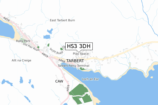 HS3 3DH map - small scale - OS Open Zoomstack (Ordnance Survey)