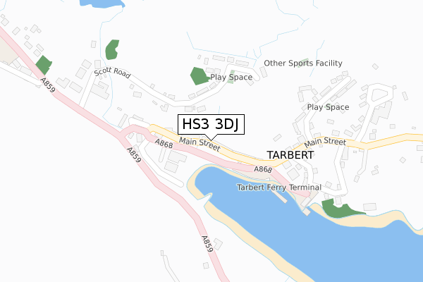 HS3 3DJ map - large scale - OS Open Zoomstack (Ordnance Survey)