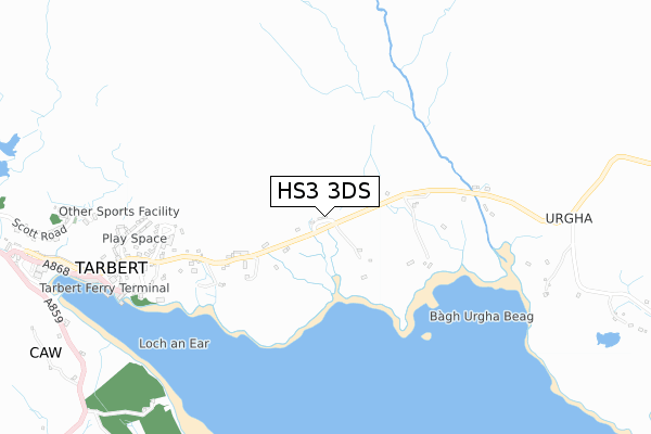 HS3 3DS map - small scale - OS Open Zoomstack (Ordnance Survey)