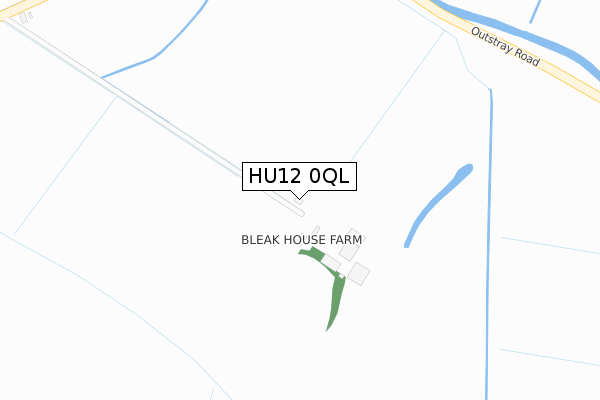 HU12 0QL map - large scale - OS Open Zoomstack (Ordnance Survey)