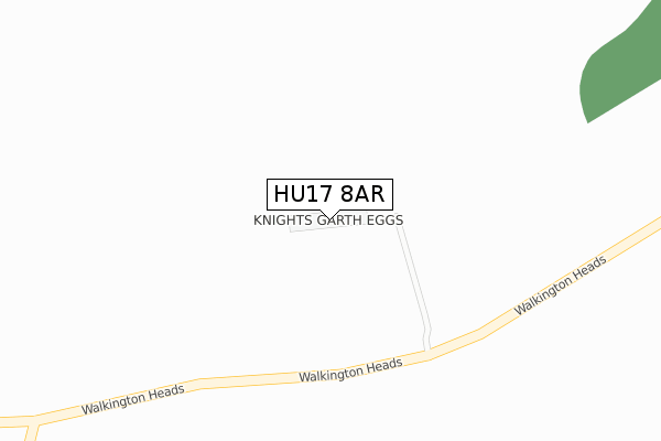 HU17 8AR map - large scale - OS Open Zoomstack (Ordnance Survey)