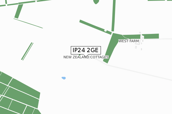 IP24 2GE map - small scale - OS Open Zoomstack (Ordnance Survey)