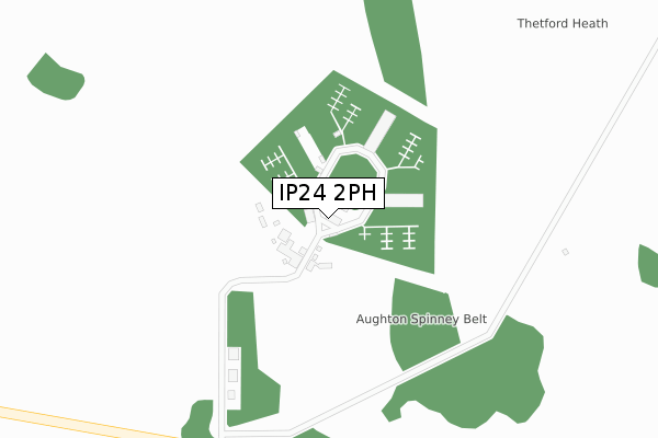IP24 2PH map - large scale - OS Open Zoomstack (Ordnance Survey)