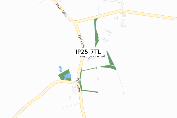 IP25 7TL map - large scale - OS Open Zoomstack (Ordnance Survey)