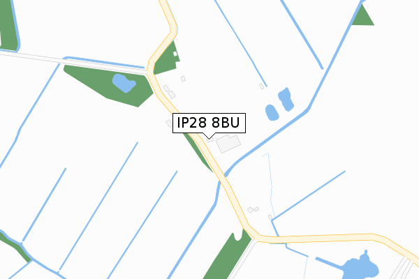 IP28 8BU map - large scale - OS Open Zoomstack (Ordnance Survey)